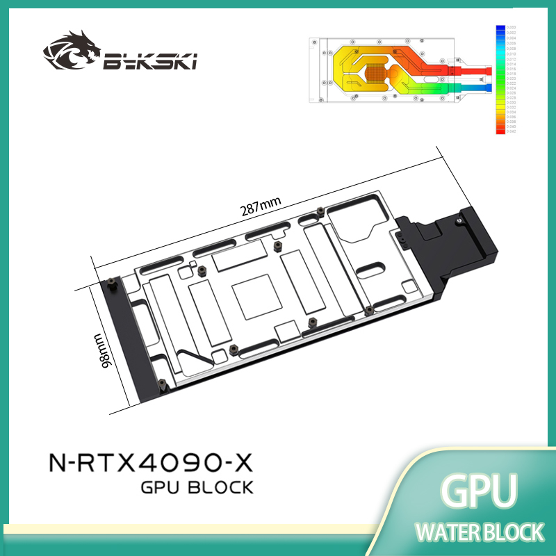Rtx 4090 Water Block Full Cover - Bykski N-RTX4090-X GPUウォーターブロックは、NVIDIA RTX 4090タービン /