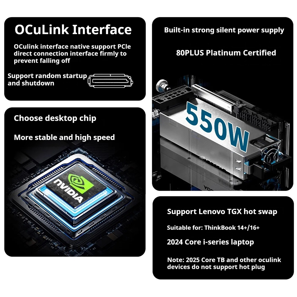 V100A eGPUドック OCuLink Thunderb - Oculink Gpu Dock Station のレビューと価格