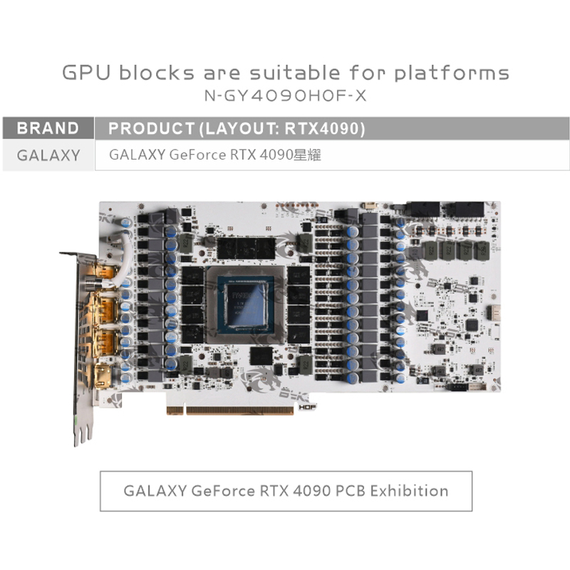 Bykski N-GY4090HOF-X GPUブロック G - Rtx 4090 Water Block Full Cover のレビューと価格