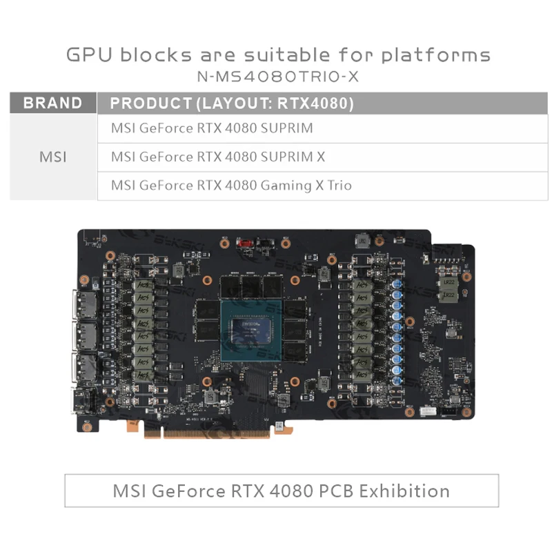 Bykski製GPUブロック MSI RTX 4080 Su - Rtx 4080 Water Cooling Block のレビューと価格