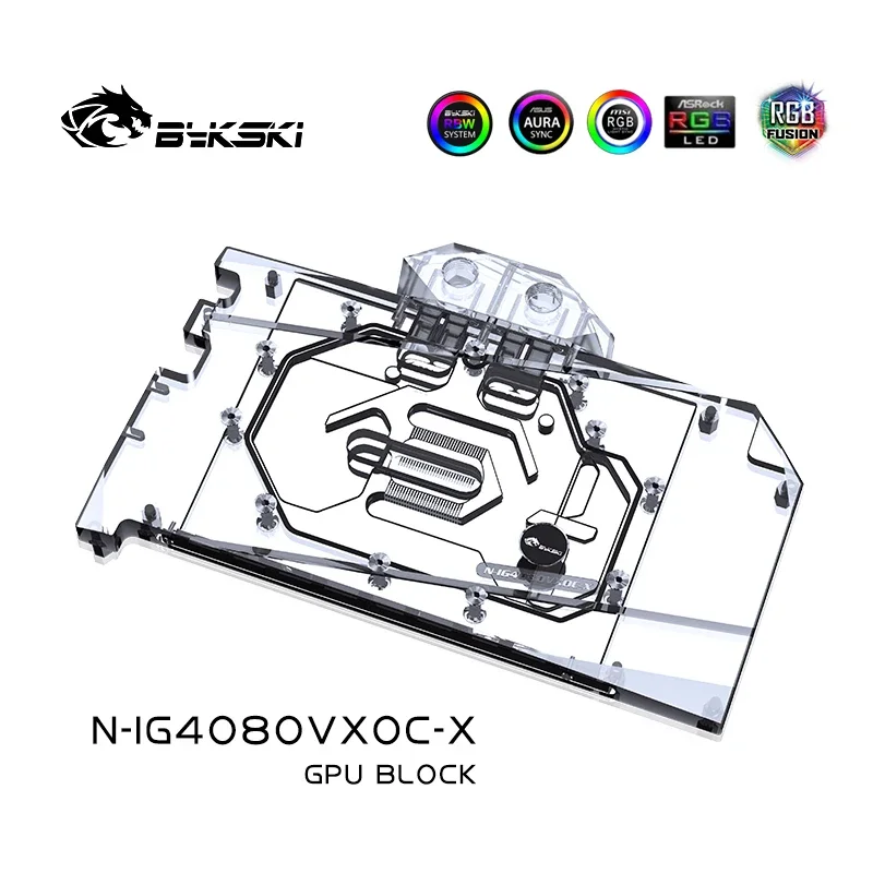 Bykski製 GPUブロック。Colorful IGame - Rtx 4080 Water Cooling Block のレビューと価格
